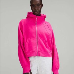 Lululemon Scuba Oversized Full-Zip Hoodie Sonic Pink size XS/S